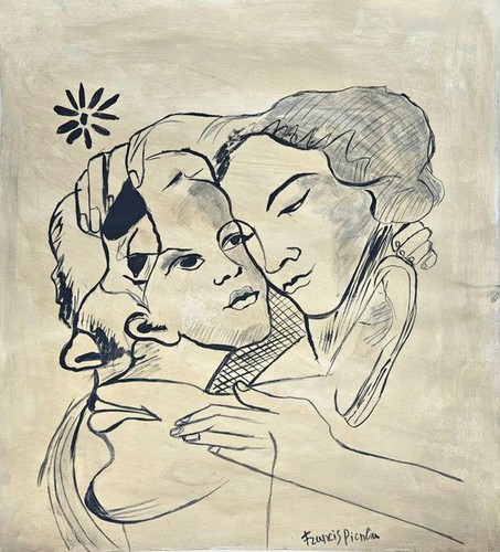 Dessin croquis ancien signé