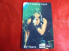 RARE CARTE NEUVE - JOHNNY HALLYDAY 5 - MAXI DIAL - 60 YEARS - 7 $ - 350 ex