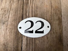 Ancienne Plaque Emaillée De Porte De Chambre Hôtel Gîte Chalet Nº22 Deco