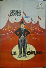 Charlie Chaplin - El circo 1969 Affiche Originale Cinéma Espagne Comédie