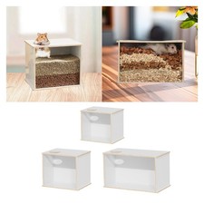 Boîte à creuser pour hamster, bac à pour gerbilles, rats et lemmings