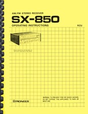 Pioneer SX-850 Stereo Receiver