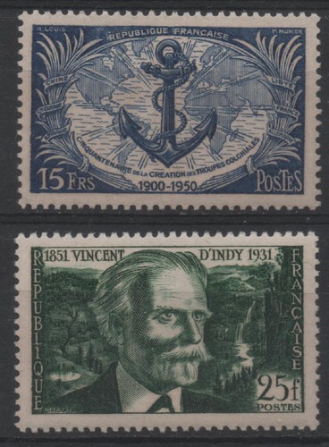 France 1951 889 890 - 1951, n°
