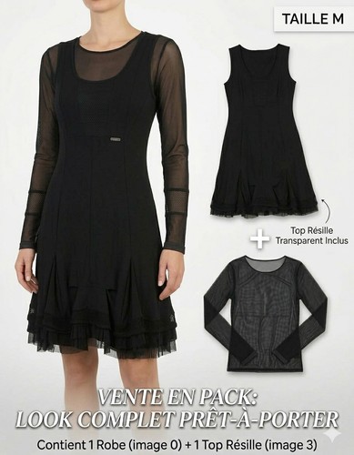 Pack robe noire soirée - pack,