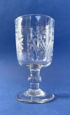Verre XIXe Souvenir de fête