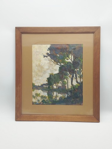 Tableau huile signé eugène - signé,