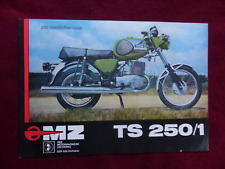 prospectus catalogue moto : MZ TS 250/1