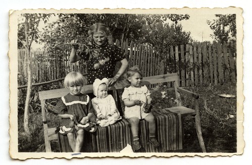 Famille jeune femme avec