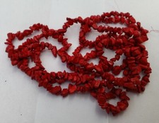 Perles de Pierre Rouge Corail