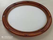 Ancien Cadre Ovale En Bois