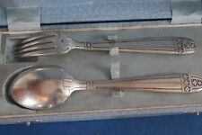 COUVERT ENFANT ART DECO DIT DE COLLEGIEN DANS SON ECRIN BAPTEME PENSIONNAT