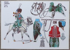 Rigo : Le Plumet, planche 176 : Gendarmes d'Ordonnance Trompette 1806-1807