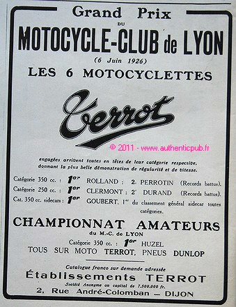 Publicite moto terrot - publicite,