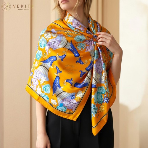 Rare vintage hermes silk scarf - hermes,
