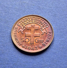 50 CENTIMES 1943 AFRIQUE