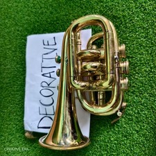 Clairon Instrument Trompette Avec 3 Vanne Domicile Solide Laiton Poli Design