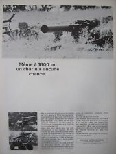 9/68 PUB HUGHES MISSILE ANTICHAR TOW ANTI TANK US ARMY BELL GAMA GOAT FRENCH AD