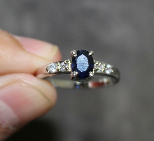 925 argent saphir - 925, bleu