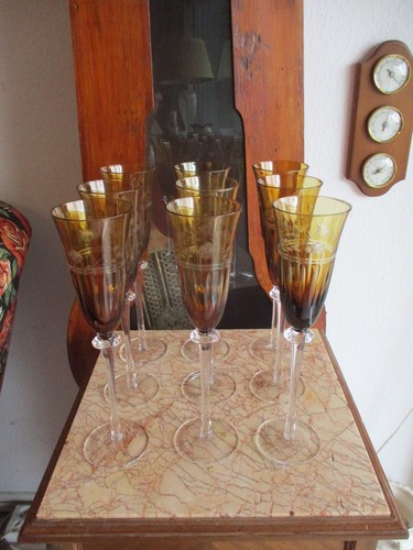 Lot verres à champagne - verres,
