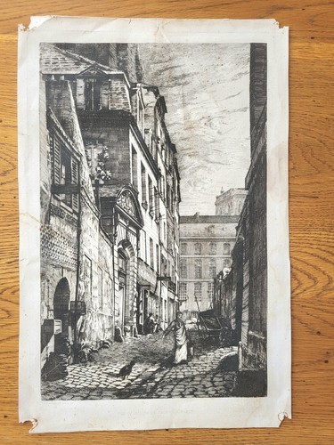 Eau forte rue - julien, le