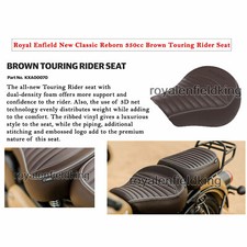 Véritable Royal Enfield " Avant Touring Siège Marron " Neuf Classique Reborn