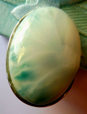 Bague en véritable Larimar
