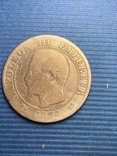 Pièce de 5 centimes Napoléon III 1856 – Atelier Barre – Second Empire – Cuivre