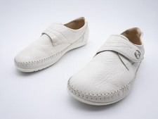 HELVESKO Jona Femmes Mocassins Fermeture Scratch Chaussure Blanc Gr. 41 Eu Art.