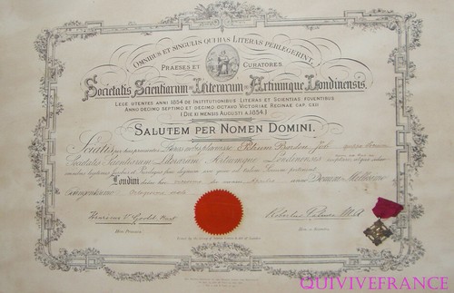 Dec6642 diplomes et medaille - dec6642,
