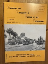 Magazine tramways vapeur secondaires 1989 50 Répertoire général des voies ferrée