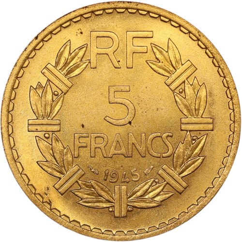 Superbe francs 1945 - 5,