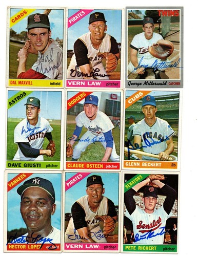 Dave giusti signed 1966 topps - giusti,