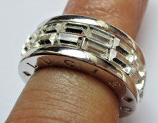 Alliance Bague rhodié argent