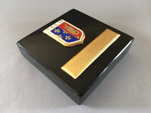 Insigne vintage police s - vintage, c.r.s