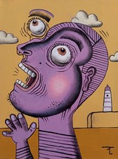 Art contemporain tableau peinture acrylique sur toile oeuvre originale signée 