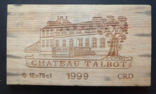 Estampe , façade de caisse vins château TALBOT 1999 ref 134