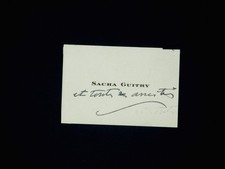 Sacha GUITRY - carte de visite autographe