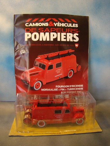 Camion vehicule pompier - 1/43,