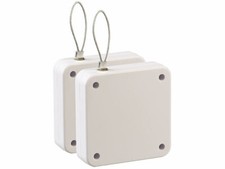 2 ferme-portes automatiques avec cordon coulissant - coloris blanc - AGT