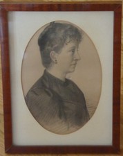 DESSIN ORIGINAL CRAYON FEMME