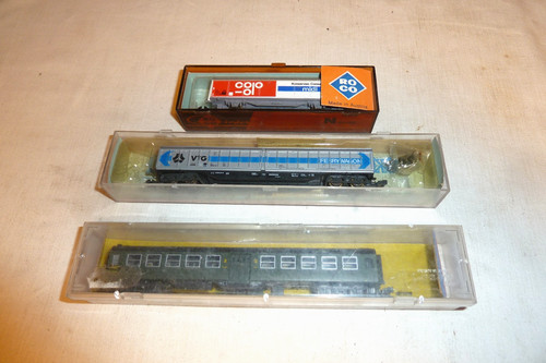 Roco lot trois deux wagons - lot,