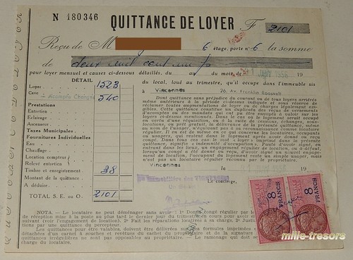 Quittance loyer 31 - loyer, du