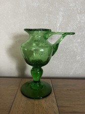 BIOT Lampe à huile provençale en  verre bullé et soufflé