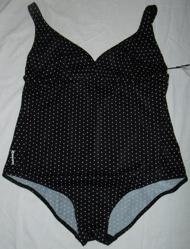 Maillot bain pois - a, blanc