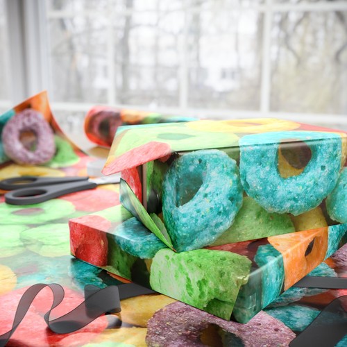 Colorful fruity loops cereal - colorful,