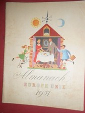Almanach Europe unie 1951 O.E.C.E  hors série Rapports France Etats Unis