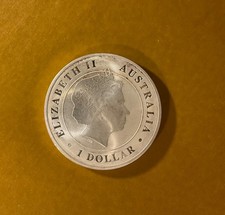 1 DOLLAR 2014 AUSTRALIAN SALTWATER CROCODILE ELISABETH II AUSTRALIE / 1 ONZE