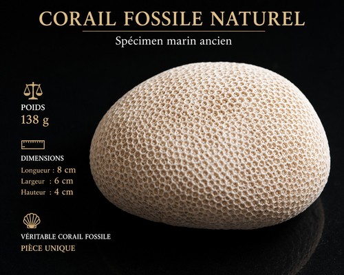 Corail fossile naturel ancien - naturel,