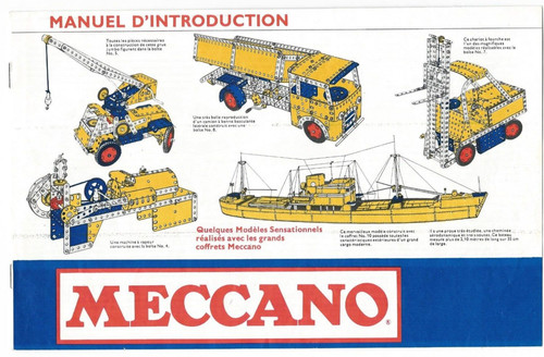 Meccano manuel introduction - meccano,, d'introduction