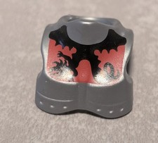 playmobil encolure  tour de cou col dragon barbare    noir  rouge iso10 NEUF 